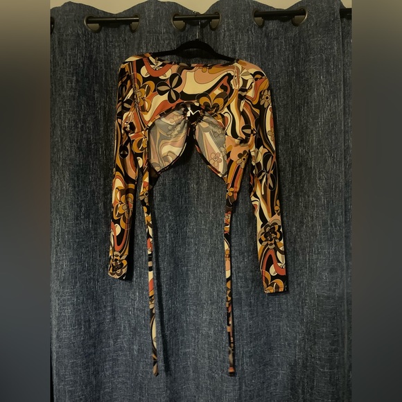 Rue 21 tie crop top - Picture 3 of 3